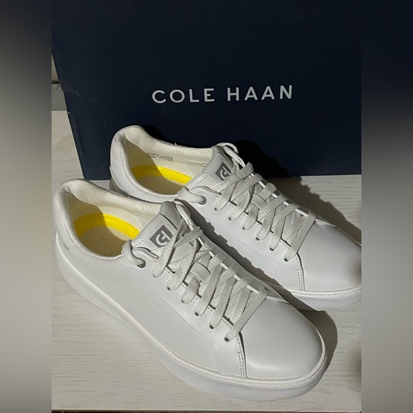 NEW Cole Haan Grandpro Topspin White Sneaker Size 8.5 Wide Width - Picture 6 of 12